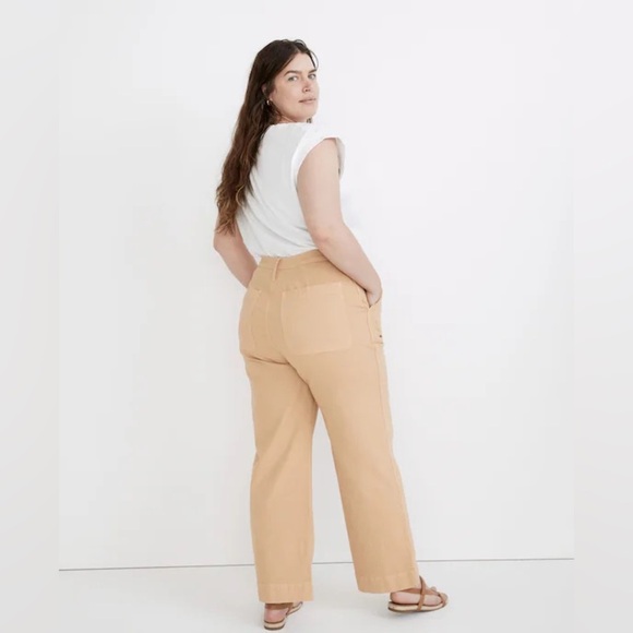 Madewell The Perfect Vintage Wide-Leg Pant in Desert Dune Size 32 - Picture 2 of 5